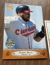 1996 Upper Deck OVERSIZED Baseball Card # 315 - Albert Belle Cleveland Indians