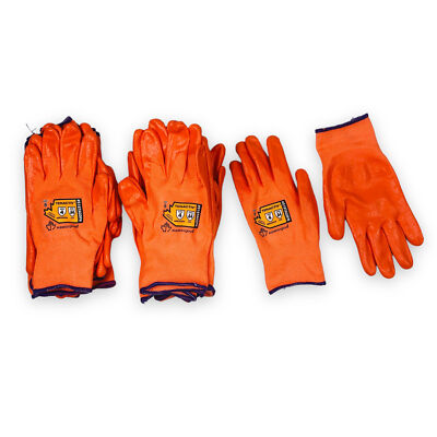 3 Pairs Palm Coated Work Gloves Extra Small XS 6 Cut Resistant 18 Gauge Knit