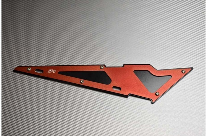 Cache arrière anodisé rouge KAWASAKI Z900 2017-2019 en aluminium CNC ZR900B