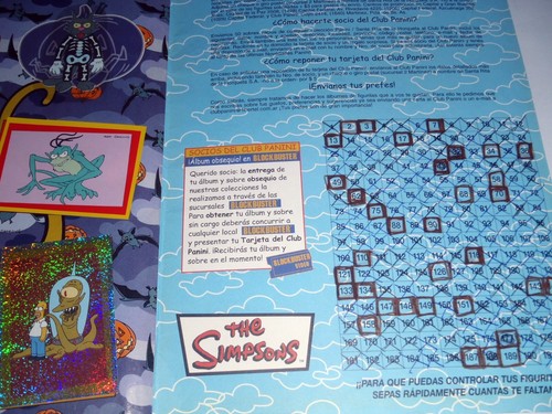 2003 THE SIMPSONS SPRINGIELD USA IV COLECCION STICKERS ALBUM XRARE ARGENTINE Ed. - Picture 15 of 16