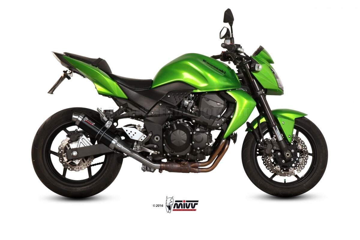 Mivv Exhaust Muffler GP Black Stainless Steel for Kawasaki Z 750 2007 > 2014