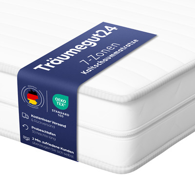 AquaFlex 19cm Kaltschaummatratze - 7-Zonen Matratze - Verschiedene Härtegrade