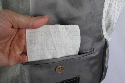 Ermenegildo Zegna Mens Blazer 44L Green Wool Silk 2 Button Ventless Suit Jacket - 第 10/19 張圖片