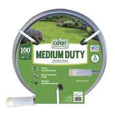 Flexible Garden Water Hose Medium Duty 5/8" x 100ft Lawn Yard Watering USA made