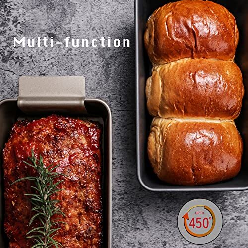 Meatloaf Pan with Drain Tray, 9 x 5 Inches Loaf Pans with Insert