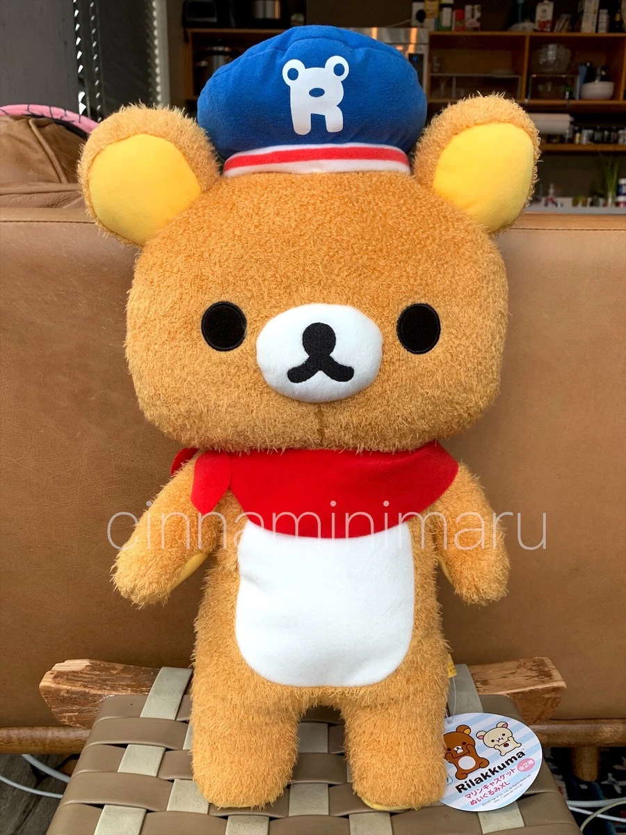 RILAKKUMA San-X Marine Sailor Navy Casquette Hat Kawaii Plush Teddy Bear  Toreba | eBay
