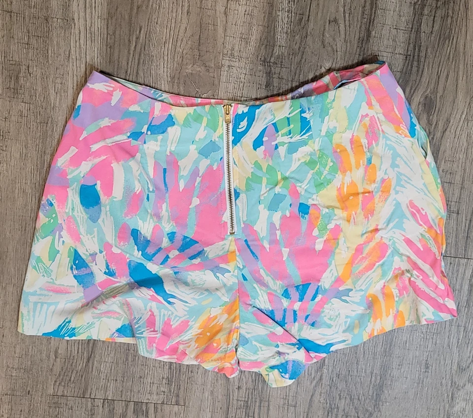 Женские блестящие вискозные шорты с песками Lilly Pulitzer размер 2 - Изображение 2 из 4