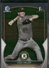 2023 Bowman Draft #BDC-51 Cole Miller Chrome