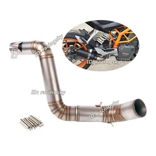 Modified System Exhaust Mid Connect Link Pipe Slip On for DUKE 390 200 2012-2016