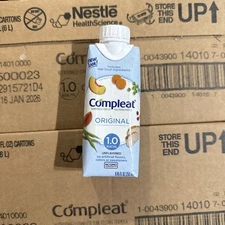Nestle Compleat Original Tube Feeding Formula Unflavored 8.45 oz - 24 carton 