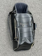 Mory June Moses Basket Baby Carrier Black Leather Warm Pockets Open Box New