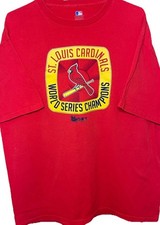Saint Louis Cardinals MLB World Series Champions Gold Ring T-Shirt XL Vintage