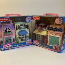 Fisher Price Sweet Streets Pet Shop & Beauty Salon Candy Dance Studio Box 2001