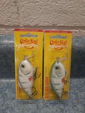 2 Strike King Hybrid Hunter Jr Crankbait 2-4ft 3" 1/2oz Grass Crankbait HCHHJR