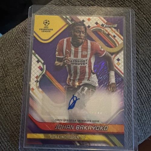 2024-25 Topps Finest Uefa Club Competitions Autographs Johan Bakayoko