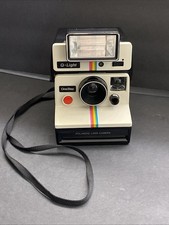 Vintage Polaroid One Step Land Camera Rainbow Stripe Untested