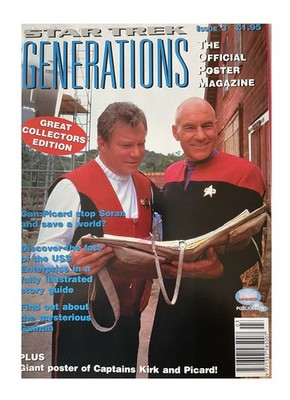 Vintage 1995 Star Trek Generations The Official Poster Magazine Issue No. 3