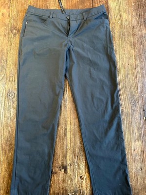 Lululemon ABC Pants Men 36 Charcoal Gray Slim Fit Quick Drying Wrinkle Resistant
