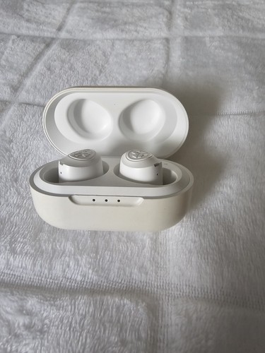 JLab JBuds Air Wireless Earbuds White Model 2AHYV - TESTED WORKING
