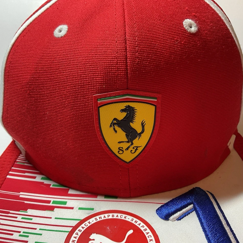 NUEVO KIMI RAIKKONEN SCUDERIA FERRARI RACING FORMULA 1-F1 GORRA PUMA ROJA ALA PLANA. Foto 2 de 4