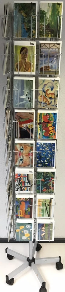 Sortiment Kunstkarten mit Drehständer 48 Dekore á 5 Doppelkarten mit Umschlag - Bild 4 von 4