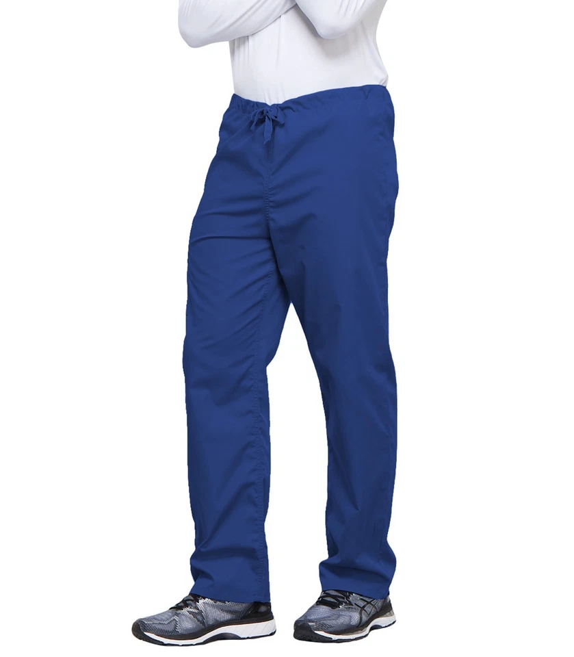 Scrubs Cherokee Workwear Men's Drawstring Cargo Pant Tall 4100T ROYW Royal - Image 4 of 4