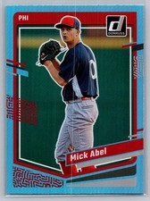 2023 Panini Donruss #141 Mick Abel Base Carolina Blue Holo Philadelphia