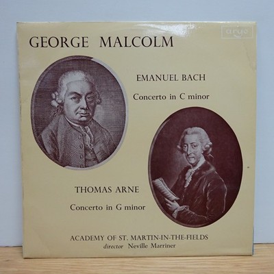 ZRG 577 C P E BACH ARNE Symphony no 2 Concerto ASMF MARRINER ARGO STEREO LP EX