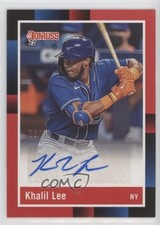 2022 Panini Donruss Retro 1988 Signatures Red 85/99 Khalil Lee Auto 0ie5