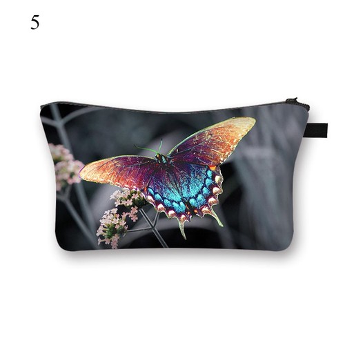 Handbag Butterfly Print Cosmetic Bag Storage Bag Cosmetic Bag Wash Bag Colorful☽ - Picture 10 of 37