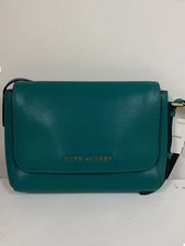 MARC JACOBS Shoulder Bag Leather GRN Solid