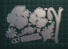 Multi Piece Pansy Metal Cutting Die Set / Spring Flower Die Cutter