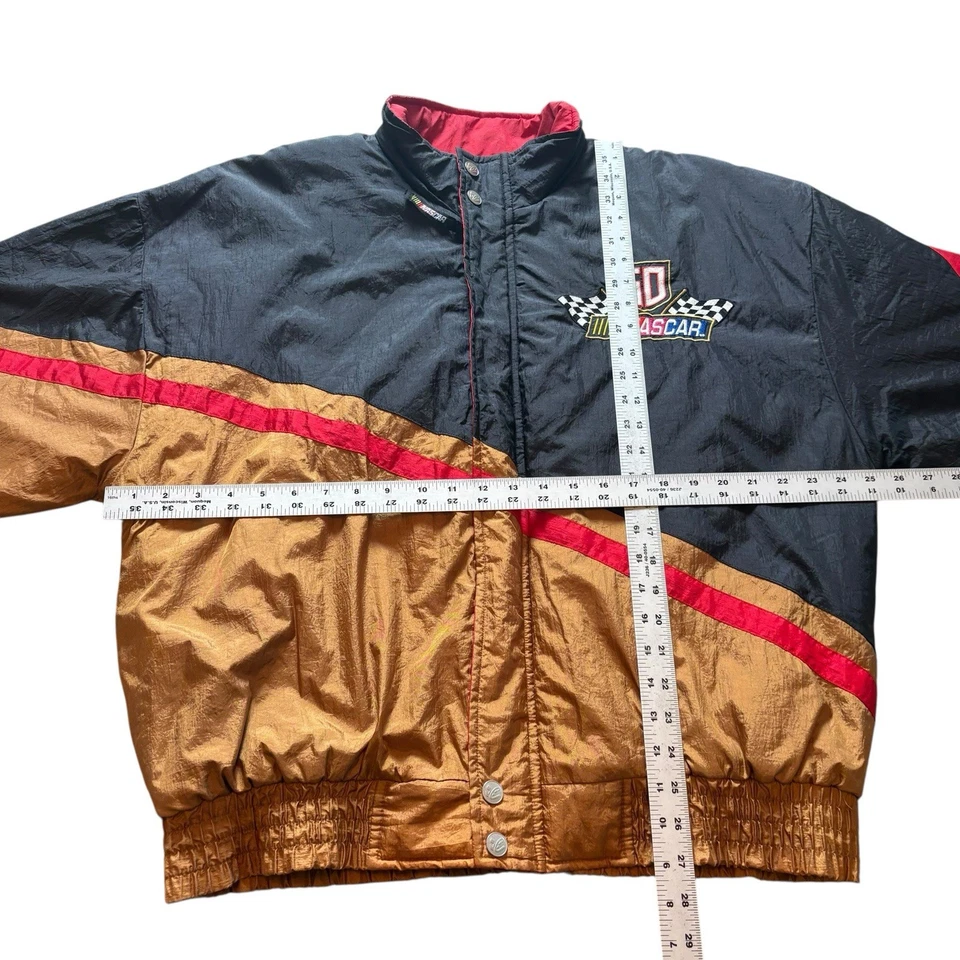 Chaqueta acolchada vintage 1998 Nascar 50 aniversario Chase Authentics grande para hombre Foto 3 de 4