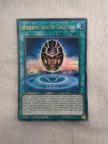 Hieratic Seal Of Creation - GFTP-EN005 - Ultra Rare - 1st Edition - YuGiOh