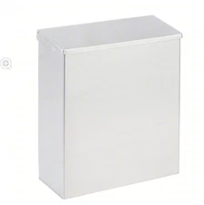 9 In. X 4 In. X 11 In. Wall Mount Sanitary Napkin Receptacle Stainless Steel