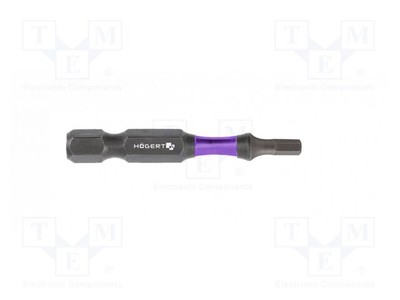 Befestigung: 1/4'' (E6,3mm) HEX 4mm L. ges: 50mm Sechskant Bit