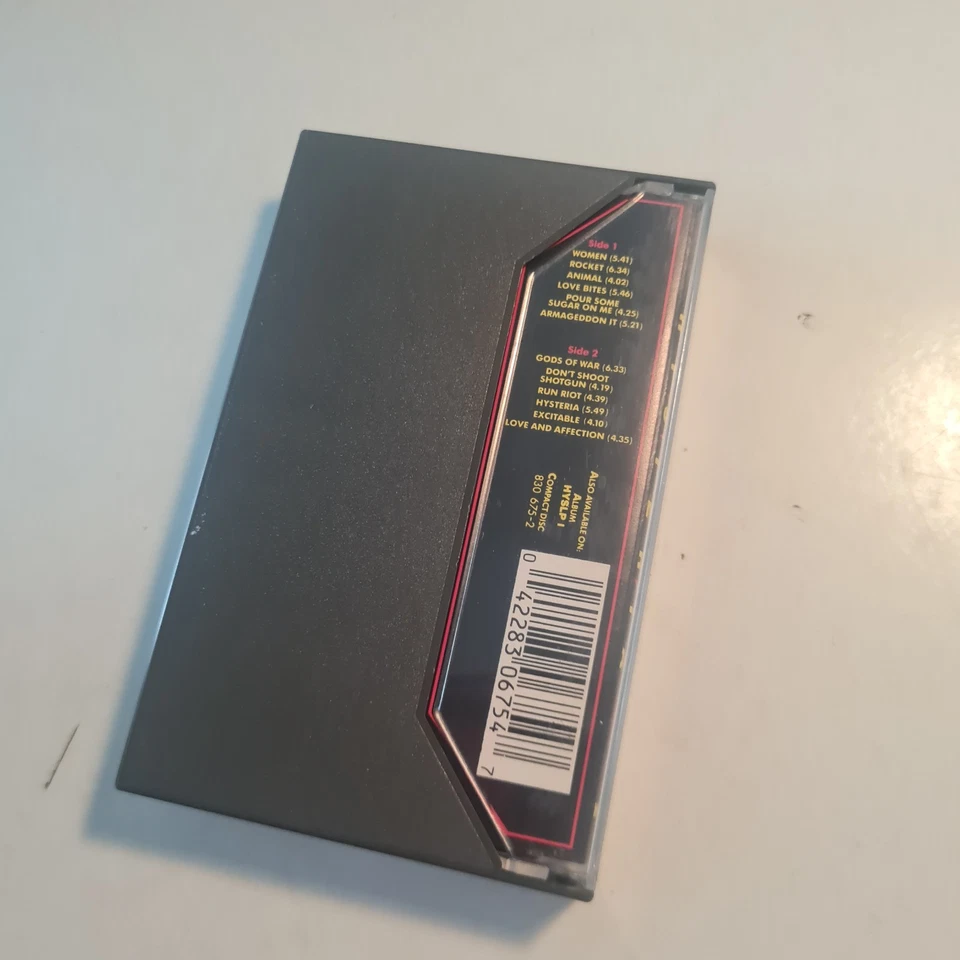 Def Leppard HYSTERIA Cassette HYSMC1**UK 1ST ISSUE 1987/PAPER LABELS** NEAR MINT - Image 4 of 4