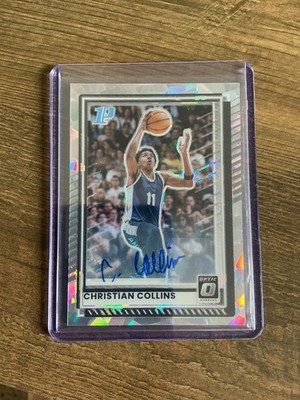 Christian Collins Cracked Ice Auto /25 2025 Panini Optic 
