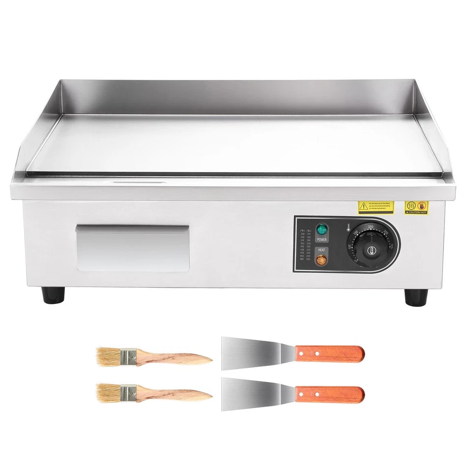 Uimoso Plancha Électrique Plaque de Cuisson Commerciale 535 x 300 mm 3200 W - Photo 1/4