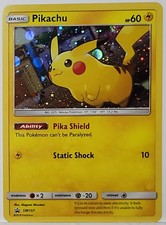 Swirl 🌀 Pikachu SM157 Cosmos Holo Bleed Error Rare Pokémon TCG ✨️ on eBay