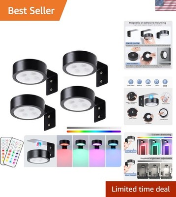 Elegant 4-Pack Battery-Powered Picture Lights - Adjustable Lighting Solutions