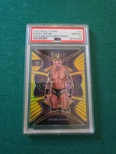 2022 Panini Select WWE Select Randy Orton #14 Gold Prizm #/10 PSA 10