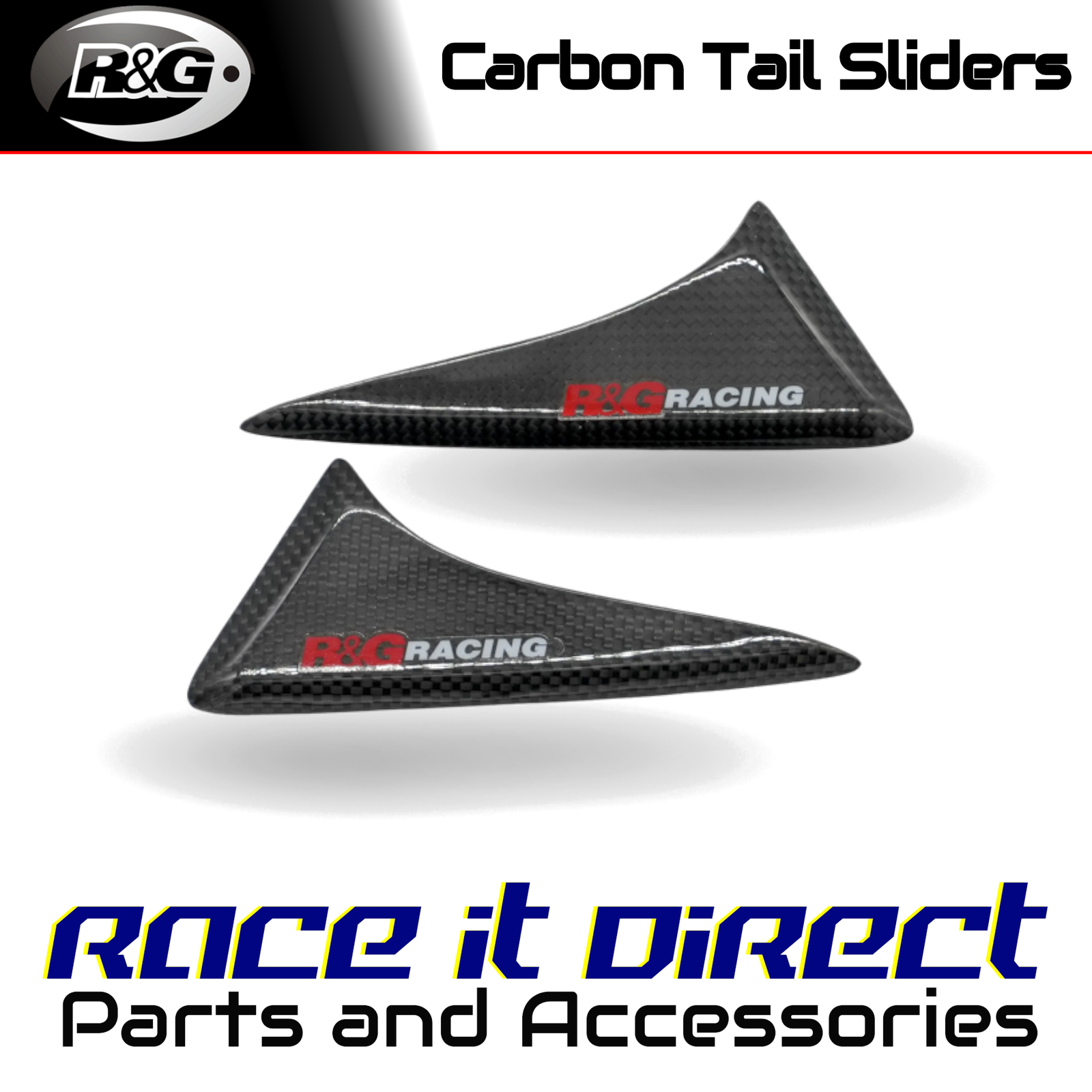 R&G - TLS0067CG - Carbon Fibre Tail Sliders