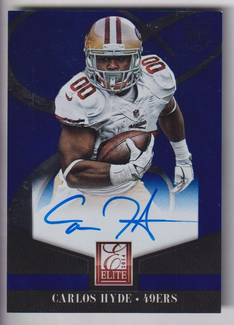 Carlos Hyde Panini Elite New Breed #10 Signature