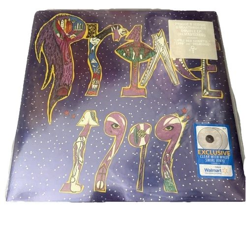 PRINCE 1999 2 LP  Walmart Exclusive NEW SEALED White Swirl VINYL Record Album