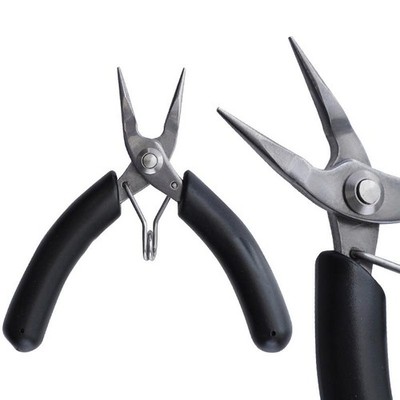 SPEEDWOX Mini pinze per naso a forma di ago per la catena del naso15 – 1/2 pollici in miniatura micro piccoli gioielli per aprire e chiudere gli anelli di salto per lavori