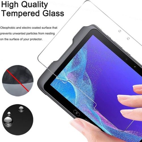 2 Pcs Samsung Galaxy Tab Active4 Pro T630 T636 Screen Protector Tempered Glass - Picture 5 of 11