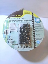 3 Pack 75pc Dritz Home 7/16" Decorative Nailhead Trim NICKEL Item 44286