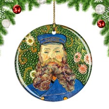 Van Gogh Portrait of The Postman Joseph Christmas ornament city travel souvenir