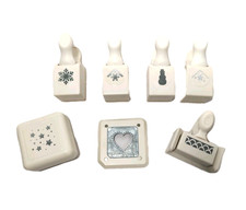 7 Martha Stewart Paper Punch Lot Scrapbook Art Craft Holiday Christmas Snowflake